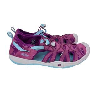Keen Moxie‎ Sandal Kid's US 4 Purple Cinch Bungee Closed Toe Rubber Sole 1019258
